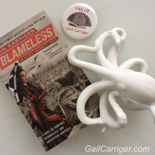 Blameless Gail Carriger Octopus Pin Merch