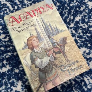 Gail Carriger's first edition signed copy of Tamora Pierce Alanna