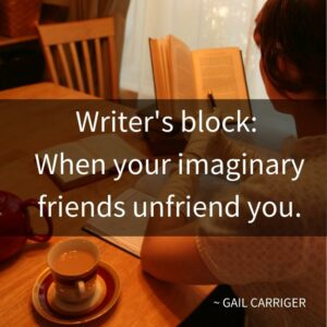 Writer's block when you imaginary friends unfriend you