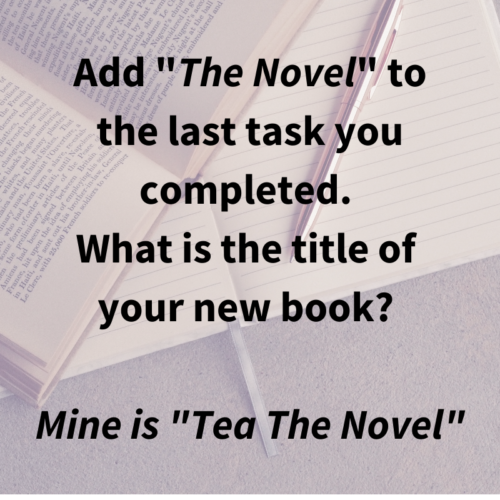 Tea the novel
