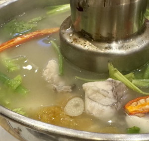 Sour salted Plum fish soup 