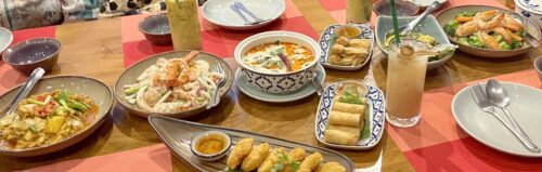 Feast Thai Food Dinner Riverside feast photo by Gail Carriger